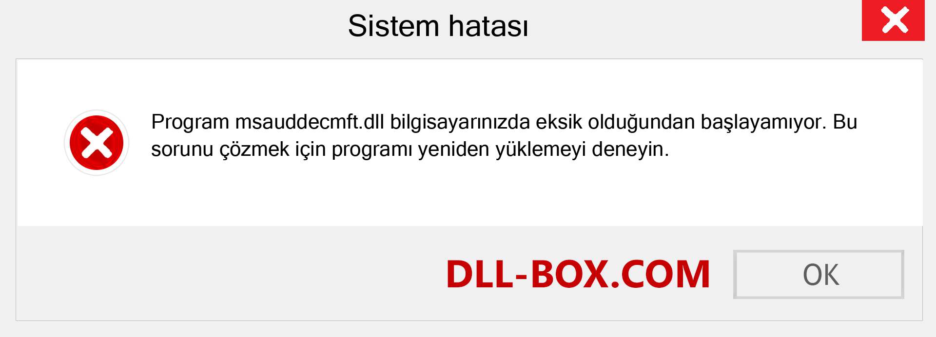 msauddecmft.dll dosyası eksik mi? Windows 7, 8, 10 için İndirin - Windows'ta msauddecmft dll Eksik Hatasını Düzeltin, fotoğraflar, resimler